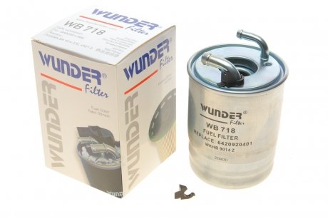 Фильтр топливный mb sprinter 2.2cdi om651 09- WUNDER WB 718 (фото 1)
