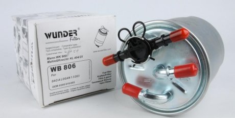 Фильтр топливный dacia logan 1.5dci 05- WUNDER WB 806