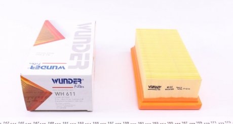 Фільтр повітряний fiat panda/tipo/uno 0.9-1.1 86- WUNDER WH 611