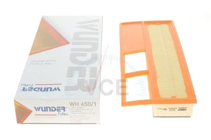 Фільтр повітряний fiat doblo 1.3jtd (з поролоном) WUNDER WH 650/1 (фото 1)