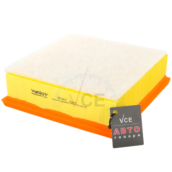 Фото 1 - Фильтр воздушный ALFA ROMEO MITO (955) 08-;FIAT DOBLO вэн (152, 263) 10-,DOBLO c бортовой WUNDER WH 664 Фильтр воздушный ALFA ROMEO MITO (955) 08-;FIAT DOBLO вэн (152, 263) 10-,DOBLO c бортовой WUNDER WH 664 (фото 1)