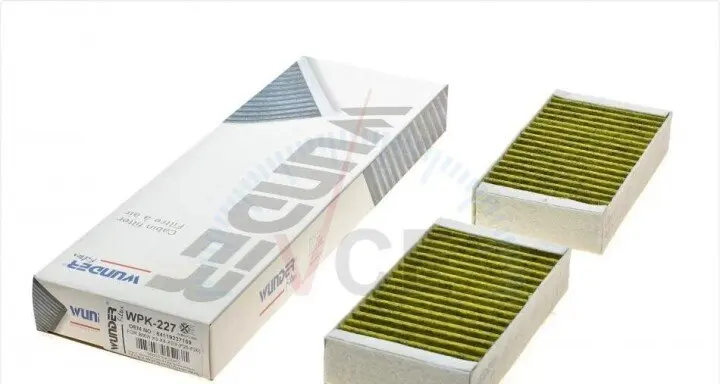 Фильтр салона BMW x3 (f25)/x4 (f26) 2.0/3.0d 10-18 (угольный) WUNDER WPK 227 (фото 1)