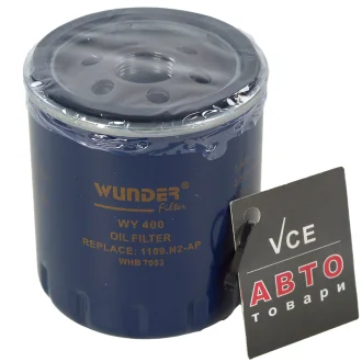 Фильтр масляный citroen berlingo/peugeot partner/fiat scudo 1.8/1.9d/1.4i/1.8i 96-99 WUNDER WY 400