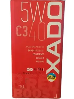 Моторное масло 5W-40 C3 Red Boost 5 л XADO XA26322