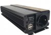 Інвертор напруги 12В на 230В 2000ВА (1000Вт) правильний синус, 1 розетка +USB XIIW 12V1000 (фото 1)