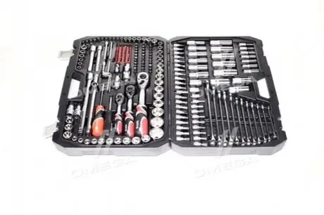 Набор торцевых головок: квадрат 1/2", 3/8", 1/4" с инструментами, насадками. 216 шт(Y YATO YT-38841