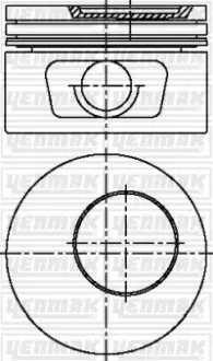 Поршень с кольцами і пальцем (размер отв. 84,80/STD) YENMAK 31-03804-000