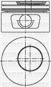 Поршень з кільцями і пальцем (розмір 85,30/+0.50) VECTRA A 1.8 (4цил.) (1.8SV, 1.8SEH, 1.8SE) YENMAK 31-03804-050