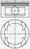 Поршень з кільцями і пальцем (розмір 86,00/STD) Omega B 3.0 (6цл.) (X 30 XE) 31-03812-000