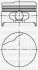 Поршень с кольцами и пальцем (размер 80/+0.5) LOGAN 1.6 (3-й, 4-й цл.) (K7 M.702/703/720/744/745/746) 31-04166-050