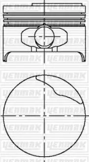 Фото 1 - Поршень с кольцами и пальцем (размер 80/+0.5) LOGAN 1.6 (1-й, 2-й цл.) (K7 M.702/703/720/744/745/746) YENMAK 31-04167-050 Поршень с кольцами и пальцем (размер 80/+0.5) LOGAN 1.6 (1-й, 2-й цл.) (K7 M.702/703/720/744/745/746) YENMAK 31-04167-050 (фото 1)
