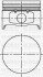 Поршень з кільцями і пальцем (розмір 79,50/ STD) LOGAN 1.4 04- (4цл.) (K7J) 31-04169-000