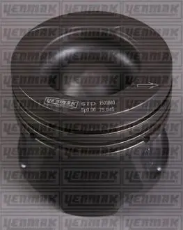 Поршень с кольцами и пальцем (размер 76,00/STD) Kangoo, Megane, 1.5 dCi 08-, (4 цл.) (K9K 837/846 Euro5 95-110PS / OM607.951 OM607 DE 15) YENMAK 31-04185-000