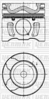 Поршень с кольцами и пальцем (размер 85.00/STD) 2.0HDi/BlueHDi 06- (DW10CTED4 2.0 Hdi) YENMAK 31-04194-000