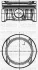 Поршень с кольцами и пальцем (размер 72.50/STD) Astra J, Corsa, Insignia A, 1.4 09- (A 14 NET TURBO ECOTEC) YENMAK 31-04195-000 (фото 1)