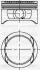 Поршень з кільцями і пальцем (розмір 86 / STD) ASTRA F 2.0 (4цл.) ( (20 XE, C 20 XE) 31-04225-000