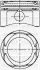 Поршень с кольцами и пальцем (размер 70.8/STD) Bravo 1.2 (4цл) (188 A5.000 80PS) YENMAK 31-04287-000 (фото 1)