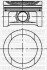 Поршень з кільцями і пальцем (розмір 81.01/STD) VW, SKODA, AUDI 1.6 94- (ADP/ AEH / AEK /AKL /AHL) YENMAK 31-04307-000 (фото 1)