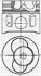 Поршень с кольцами и пальцем (размер 81.51/+0.5) T4 2.5TDI (1-й, 2-й цил.) (ACV/AGX/AHD/AJT/AXG/APA/ANJ/AUF/AH) YENMAK 31-04308-050 (фото 1)
