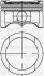 Поршень з кільцями і пальцем (розмір 81.01/STD) Caddy 1.6 Golf V/VI 1.6 (4ц.) (BFQ) бензин 31-04316-000