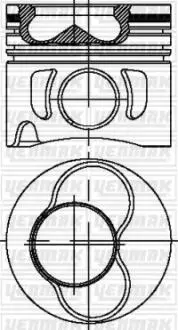 Поршень с кольцами и пальцем (размер 79.51/STD)SKODA 1,9TDI 3-й/4-й цил (BJB,AVQ,ATD,AXR,AVB YENMAK 31-04320-000