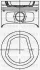 Поршень с кольцами и пальцем Polo 1.6i (размер 76.51/STD) (AEE-ALM) YENMAK 31-04321-000 (фото 1)