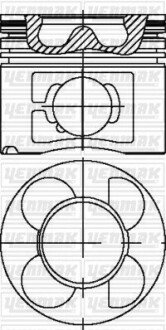 Поршень з кільцями і пальцем (розмір 84 / STD) (M57 D30, M47D20R, TD6) YENMAK 31-04615-000 (фото 1)