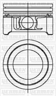 Поршень с кольцами и пальцем (размер отв. 66,50/STD) YENMAK 31-04698-000