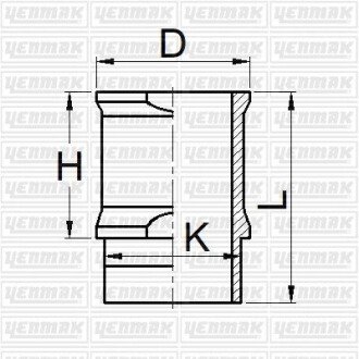 Гільза циліндра (розмір 72 / STD)(104-205) YENMAK 51-05872-000