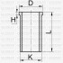 Гильза цилиндра (размер 81/STD)) 11,19,21, TRAFIC 1.7 (4 цл.) (R9-11-19-21/F2N-F3N) YENMAK 51-65906-000 (фото 1)