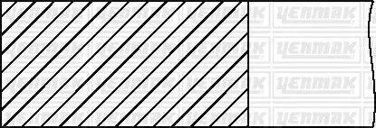 Кольца поршневые ASTRA/DOBLO 1.9 CDTi 01- (82,4mm) YENMAK 91-09399-060