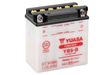 Мото 12v 9,5ah yumicron battery YUASA YB9-B (фото 1)