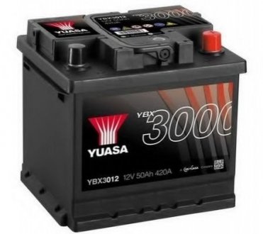Стартерна акумуляторна батарея YUASA YBX3012 (фото 1)