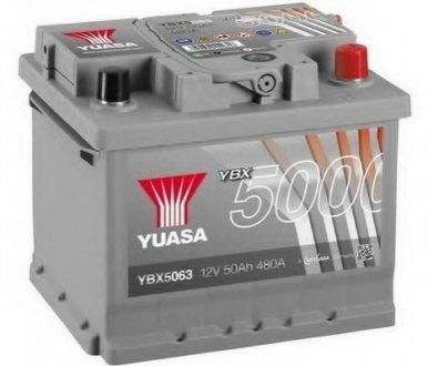 Стартерная аккумуляторная батарея YUASA YBX5063 (фото 1)