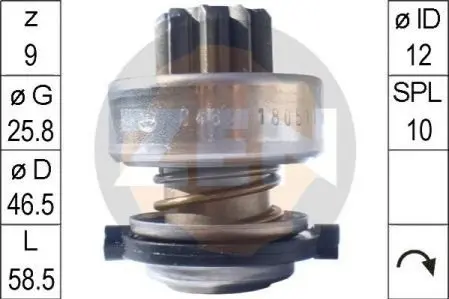 Бендикс стартера ZEN ZN0482