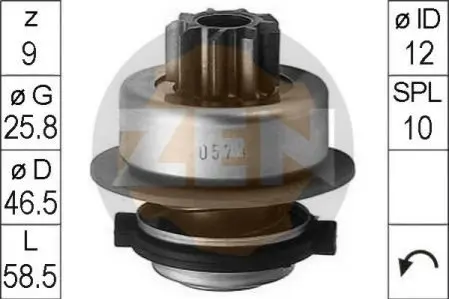 Бендикс стартера ZEN ZN0579