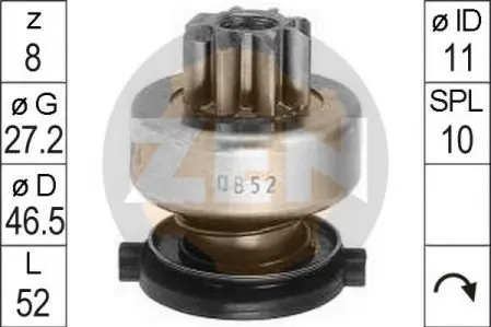 Бендикс стартера ZEN ZN0852