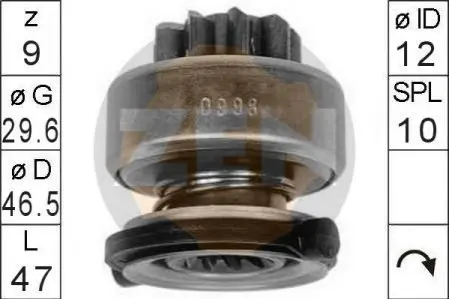 Бендикс стартера ZEN ZN0998