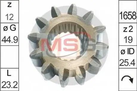 Бендикс стартера ZEN ZN12839