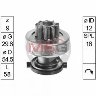 Бендикс стартера ZEN ZN1643