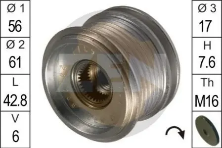 Механізм вільного ходу генератора ZEN ZN5377