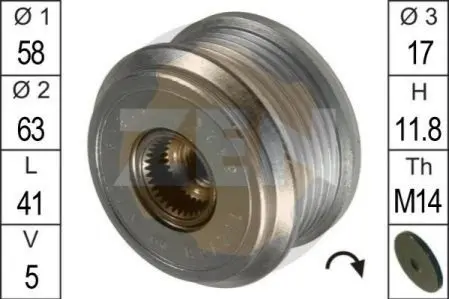 Механізм вільного ходу генератора ZEN ZN5424