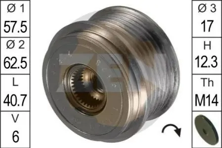 Механізм вільного ходу генератора ZEN ZN5428