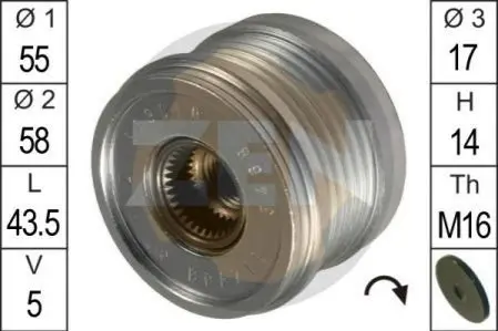 Механизм свободного хода генератора ZEN ZN5468