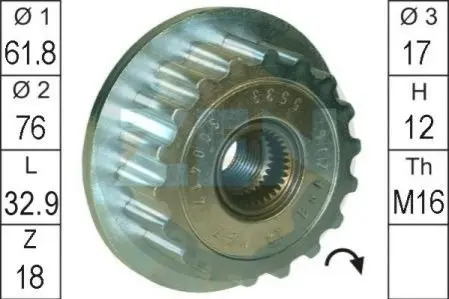 Механизм свободного хода генератора ZEN ZN5533