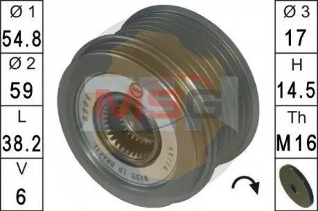 Механизм свободного хода генератора ZEN ZN5604