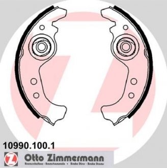 Колодки тормозные барабанные (комплект 4 шт) Zimmermann 10990.100.1