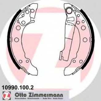 Комплект гальмівних колодок Zimmermann 10990.100.2 (фото 1)