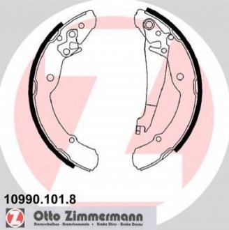 Комплект тормозных колодок Zimmermann 10990.101.8 (фото 1)