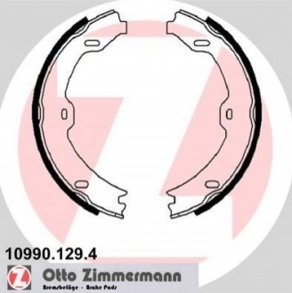 Комплект гальмівних колодок, стоянкова гальмівна система Zimmermann 10990.129.4